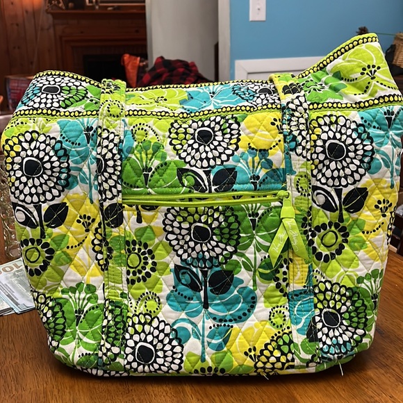 VERA BRADLEY Retired summer 2012 Limes Up, yellow/green/turquoise/black/white - Picture 2 of 4